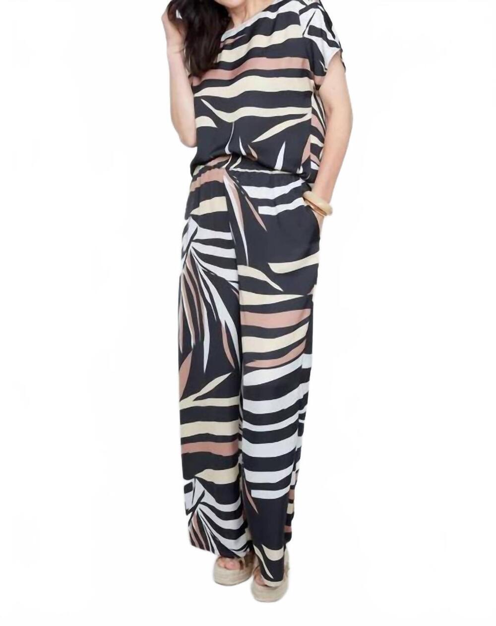 NEW RENUAR women's woven pant in mocha combo
